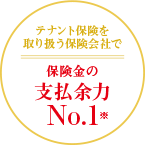 保険金の支払い余力No.1